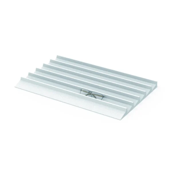 Bílá pěnová vložka pro uložení brýlí ve šikmé poloze, rozměr 633 x 360 mm